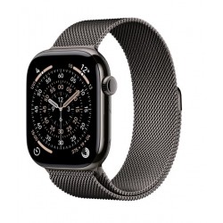 Watch Series 11 GPS + Cellular koperta 46 mm z tytanu w kolorze łupku, bransoleta mediolańska w kolorze łupku M/L