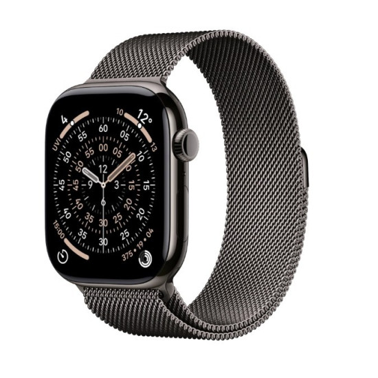 Watch Series 11 GPS + Cellular koperta 46 mm z tytanu w kolorze łupku, bransoleta mediolańska w kolorze łupku M/L