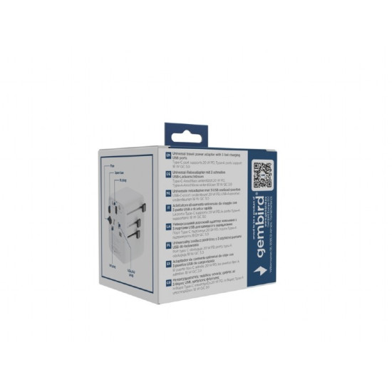 Adapter sieciowy Uniwersalny kostka 20W 