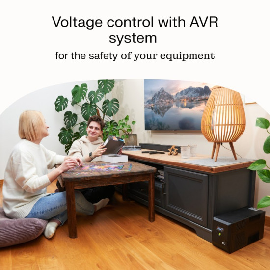 Zasilacz awaryjny UPS 700W/1000VA czysta sinusoida 