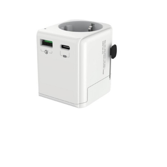 Adapter sieciowy uziemienie Uniwersalny  20W 