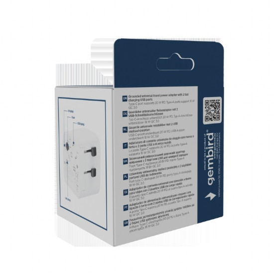 Adapter sieciowy uziemienie Uniwersalny  20W 