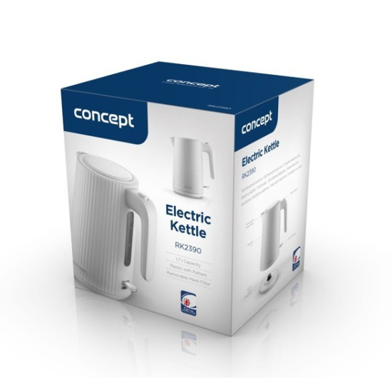 Czajnik plastikowy 1,7L RK2390 biały 