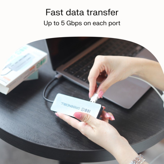 HUB USB-C Basic USB-C do 4x USB-A 3.0 