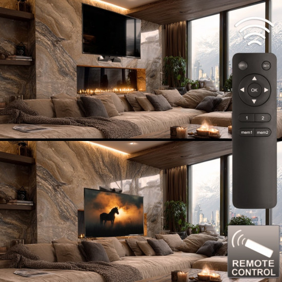 Uchwyt do TV elektryczny nad kominek MC-891 