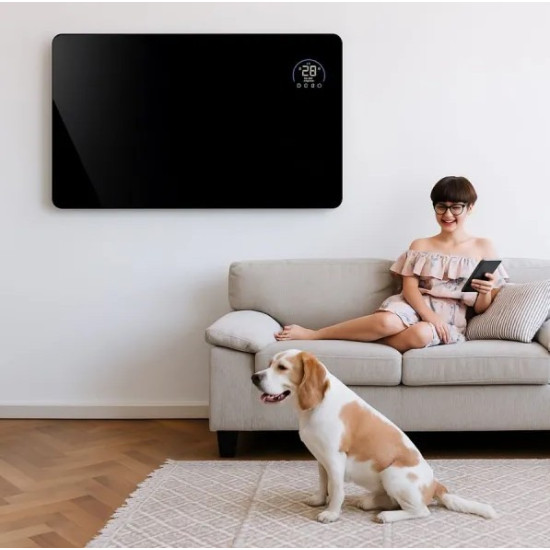 Grzejnik elektryczny na podczerwień czarny MUG-23 