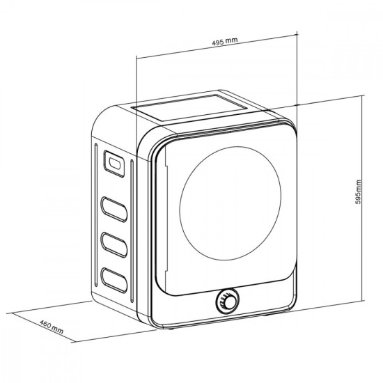 Suszarka bębnowa,  GB415 GR 