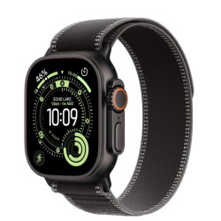 Watch Ultra 3 GPS + Cellular koperta 49 mm z tytanu w kolorze czarnym, opaska Trail w kolorze czarnym/węgla drzewnego - rozmiar S/M