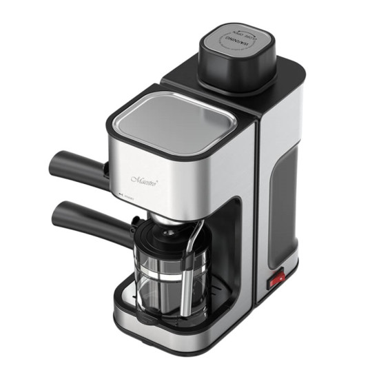 Kolbowy ekspres do kawy ze spieniaczem do mleka i podgrzewaczem na filiżankę  MR-411