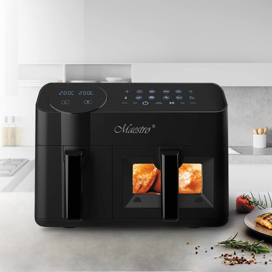 Frytownica beztłuszczowa podwójna 3,5l + 6l  2400W  MR-760