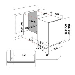 Zmywarka do zabudowy WI7020PF 