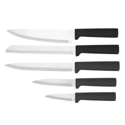 Zestaw noży + desek na podstawce MR-1412-BLACK 