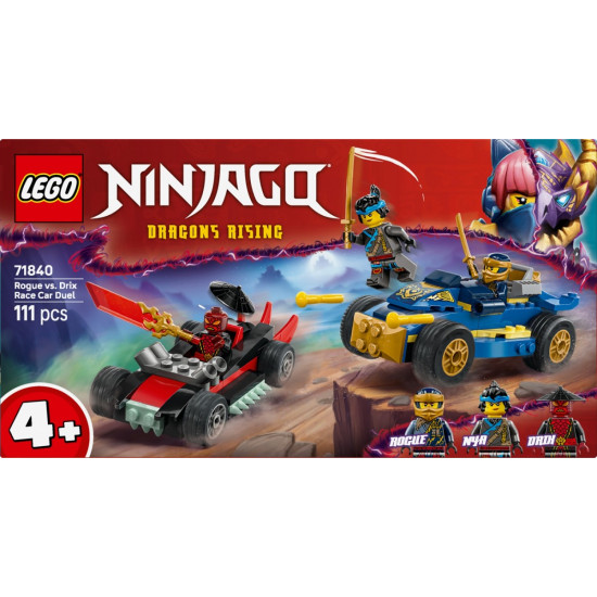 Klocki Ninjago 71840 Pojedynek wyścigowy Rogue kontra Drix 