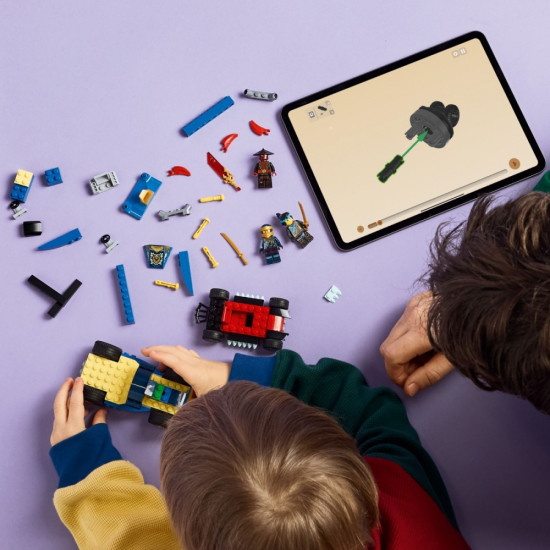 Klocki Ninjago 71840 Pojedynek wyścigowy Rogue kontra Drix 