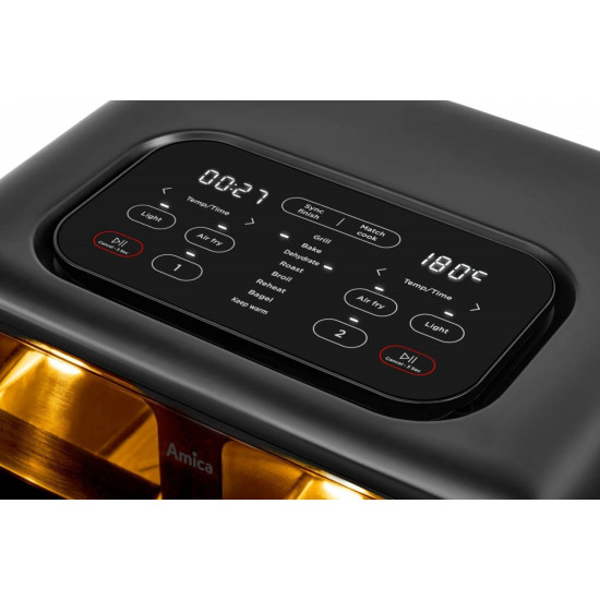 Frytownica beztłuszczowa dwukomorowa AFM 7020 