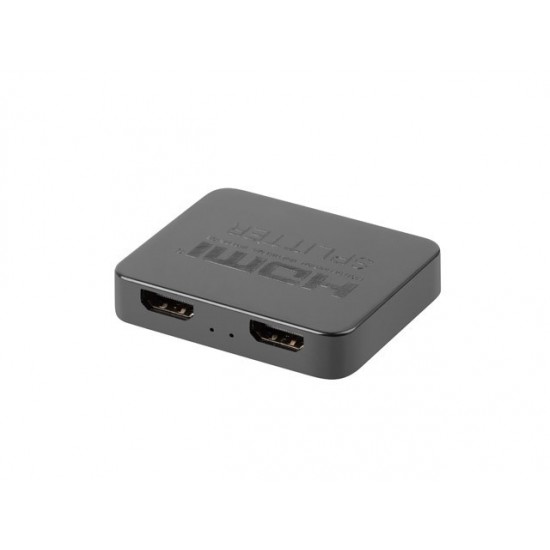 Splitter video HDMI- 2x HDMI 4K + port USB-C czarny 