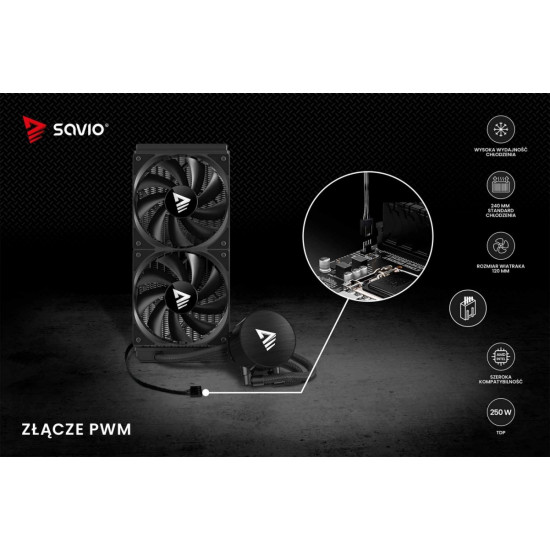 Chłodzenie wodne NOX 240 mm 