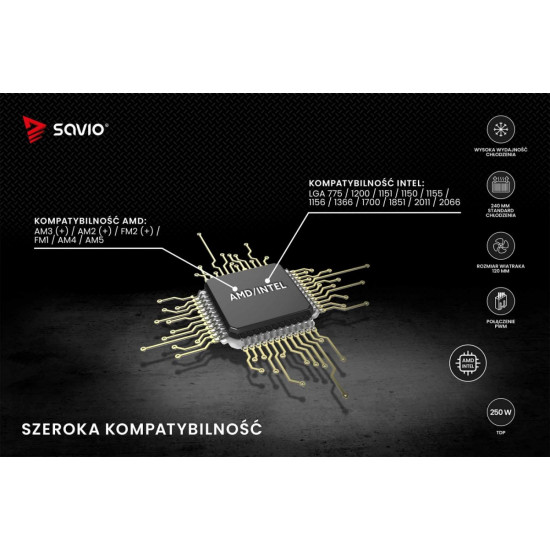 Chłodzenie wodne NOX 240 mm 