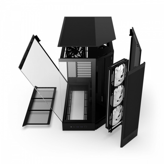 Obudowa NZXT H9 FLOW RGB (2025) z oknem czarna