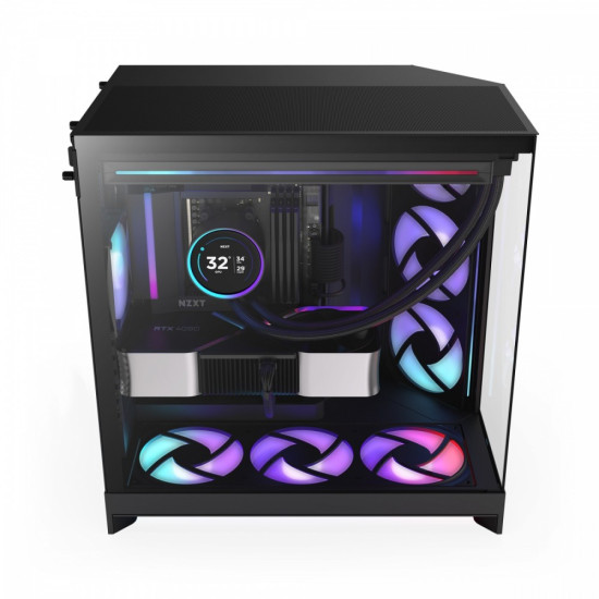 Obudowa NZXT H9 FLOW RGB (2025) z oknem czarna