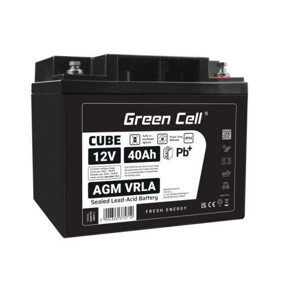 Akumulator AGM VRLA 12V 40Ah IP54