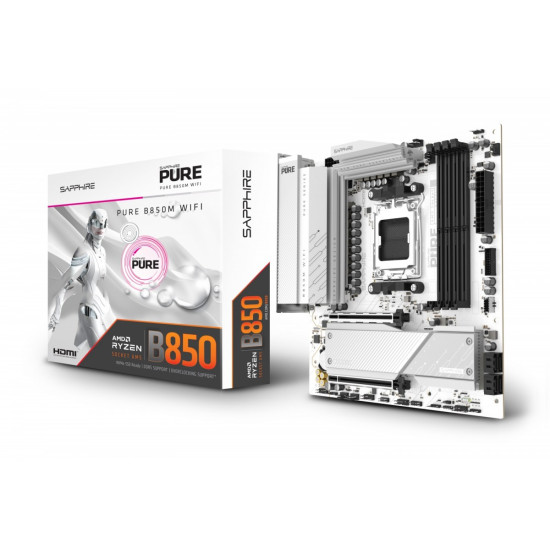Płyta główna PURE B850M WIFI AM5 4DDR5 mATX 