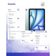 iPad Air 11 cali WiFi 128GB Niebieski