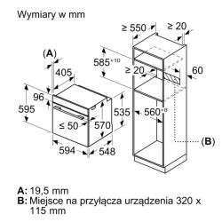 Piekarnik AirFry HBG536EW4 biały