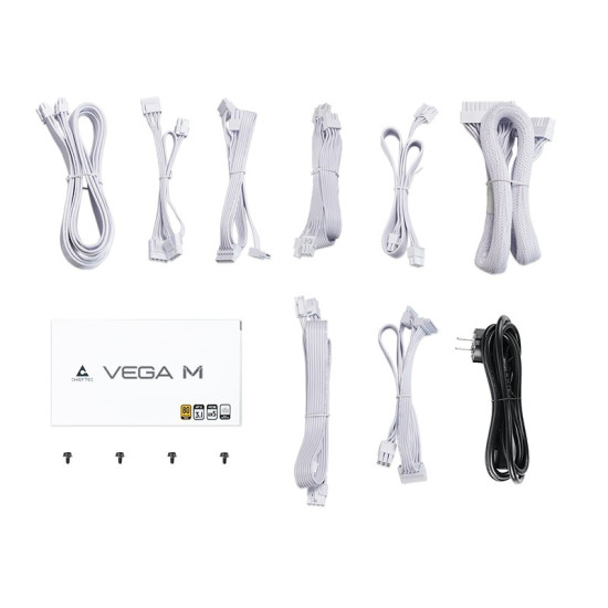 Zasilacz PPG-850-CW VEGA M 850W 80+ GOLD Biały