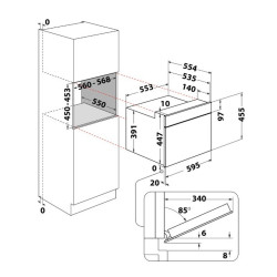 Kuchnia mikrofalowa do zabudowy WMW44HMB 
