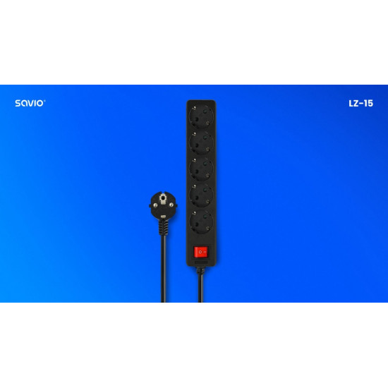Listwa zasilająca 5 gniazd 5m LZ-15