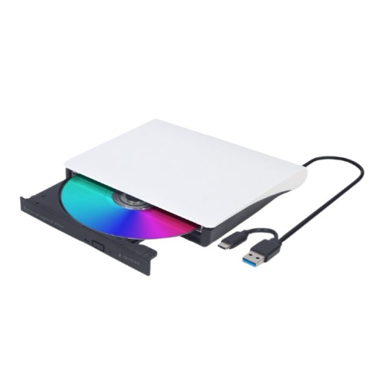 Napęd DVD na USB zewnętrzny DVD-USB-031-BW czarno-biały