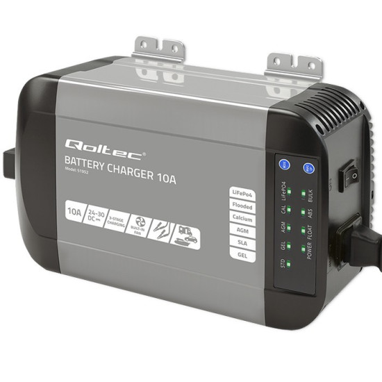 Inteligentna ładowarka Monolith do akumulatorów LiFePO4 AGM GEL  SLA | 10A | 24V 