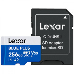 Karta pamiÄci microSD 256GB C10 A2 U3 V30 170MB/s Blue Plus