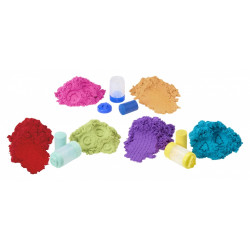 Piasek kinetyczny Wonder Factory Never Dry Sand Bag, Pomarańczowy, czerwony