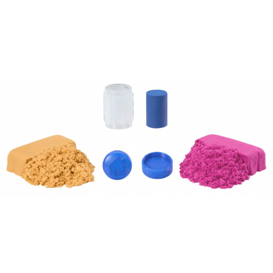 Piasek kinetyczny Wonder Factory Never Dry Sand Bag, Pomarańczowy, czerwony