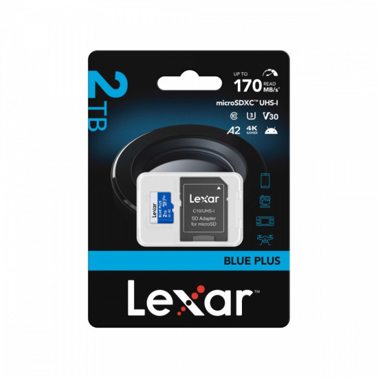 Karta pamiÄci microSD 2TB C10 A2 U3 V30 170MB/s Blue Plus