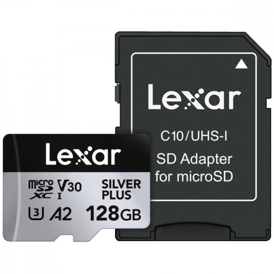 Karta pamiÄci microSD 128GB C10 A2 U3 V30 205/150MB/s Silver Plus