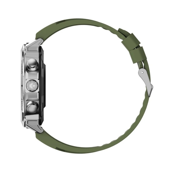 Smartwatch Atom srebrny stalowy