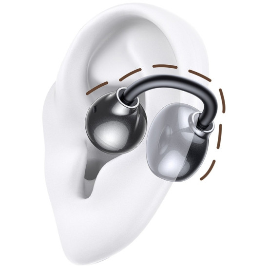 SĹuchawki bluetooth R02 Clip-on szare 