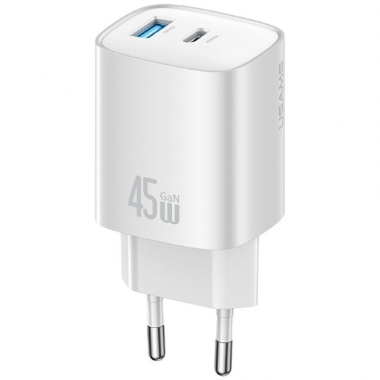 Ĺadowarka sieciowa T66 45W GaN CC290 USB-A + USB-C Fast charge 
