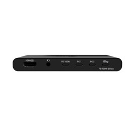 Stacja dokująca KVM Docking Station HDMI 2 Hosts Power Delivery 2x 100W 