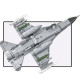 Klocki F-16AM Fighting Falcon 495 elementów