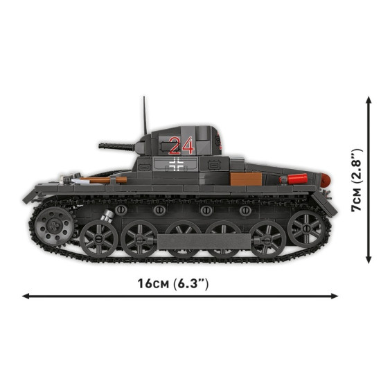 Klocki Panzer I Ausf.B 654 elementy