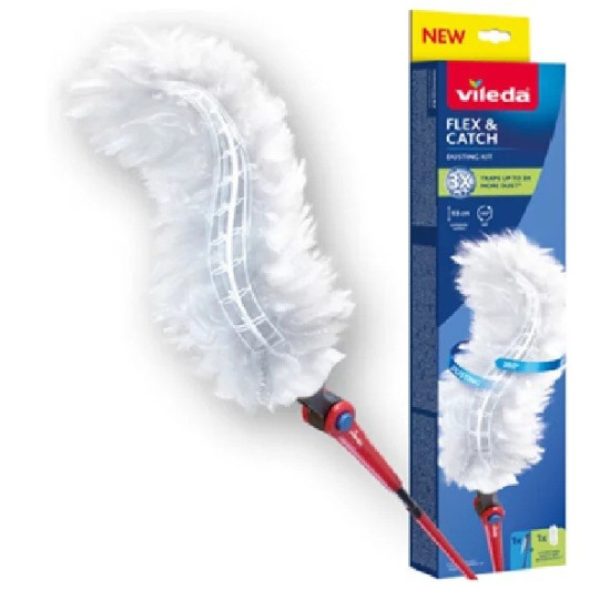 Miotełka do kurzu z długą rączką + wkład Flex & Catch