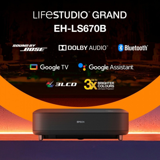 Projektor EH-LS670B 3LCD KD 4KUHD/3600L/5m:1/16:9/czarny