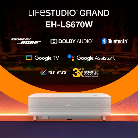 Projektor EH-LS670W 3LCD KD 4KUHD/3600L/5m:1/16:9/biały