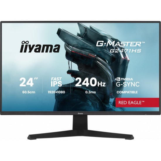 Monitor 23,8 cala G2471HS-B1 Fast IPS,FHD,240Hz,2xHDMI,DP, 350cd,     Adaptive G-SYNC - 1920 x 1080 @48-240Hz  DisplayPort Only 