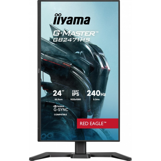 Monitor 23,8 cala GB2471HS-B1 Fast IPS,FHD,240Hz,2xHDMI,DP, 350cd, HAS(150) PIVOT, Adaptive G-SYNC - 1920 x 1080 @48-240Hz  DisplayPort Only 