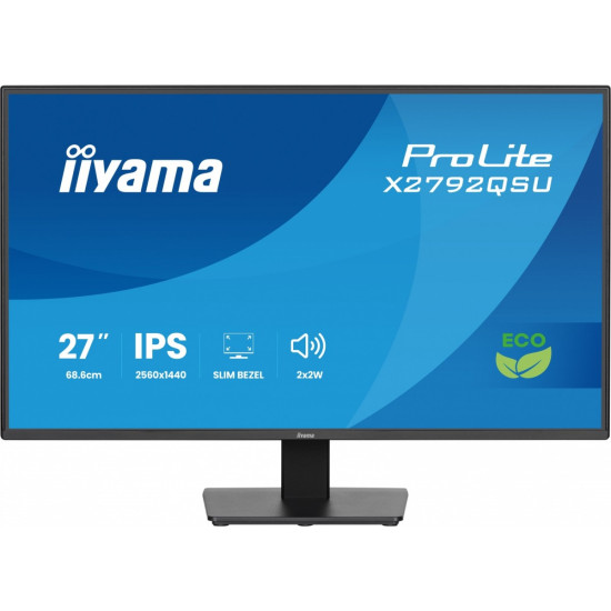 Monitor 27 cali X2792QSU-B1 IPS,QHD,120Hz,HDMI,DP, 350cd,1500:1,      cienkie ramki, 2xUSB 3.2, ErP B 